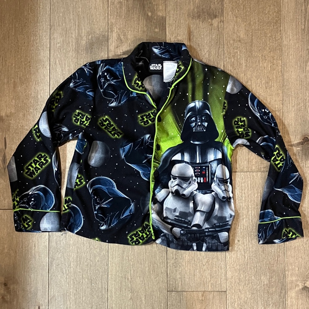 Star Wars Kids Pajama Top - Black and Green